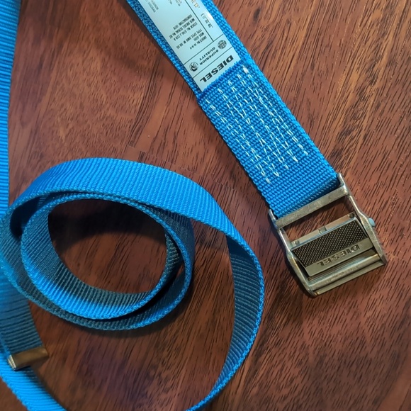 Diesel Vibrant Blue 1NDU5TRY Men's Belt - Picture 8 of 10